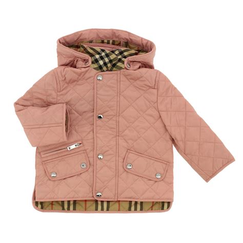 burberry kids clothing pink jacket|Burberry kid's quilted jacket.